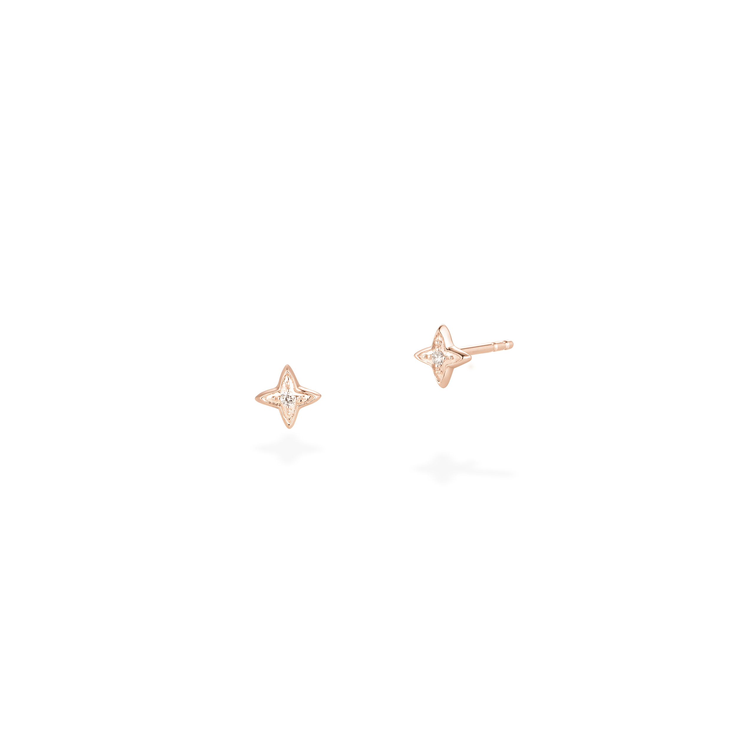 Mini star diamond studs